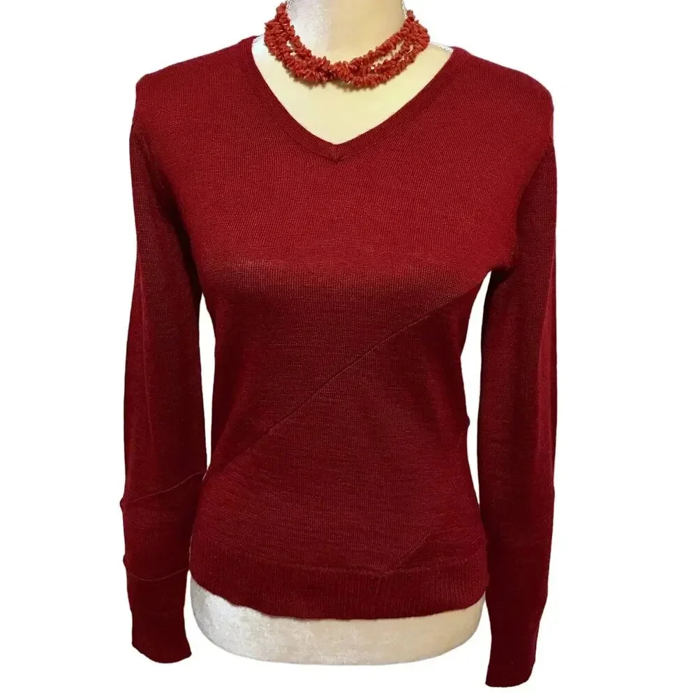 Harve Bernard Vintage Cranberry Sweater Women S